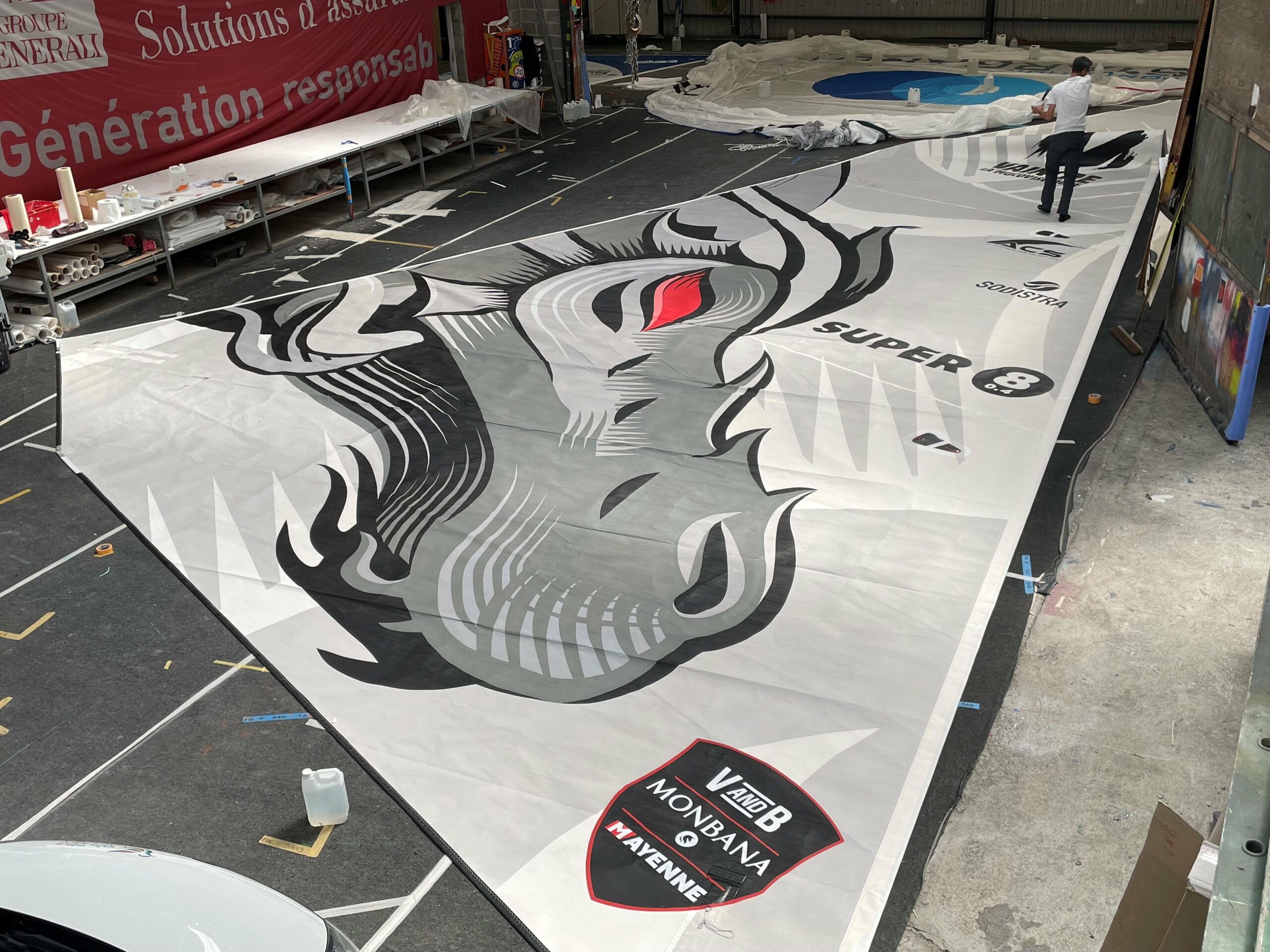 Peinture sur Voile J2 Imoca Peinture sur Voile J2 Imoca